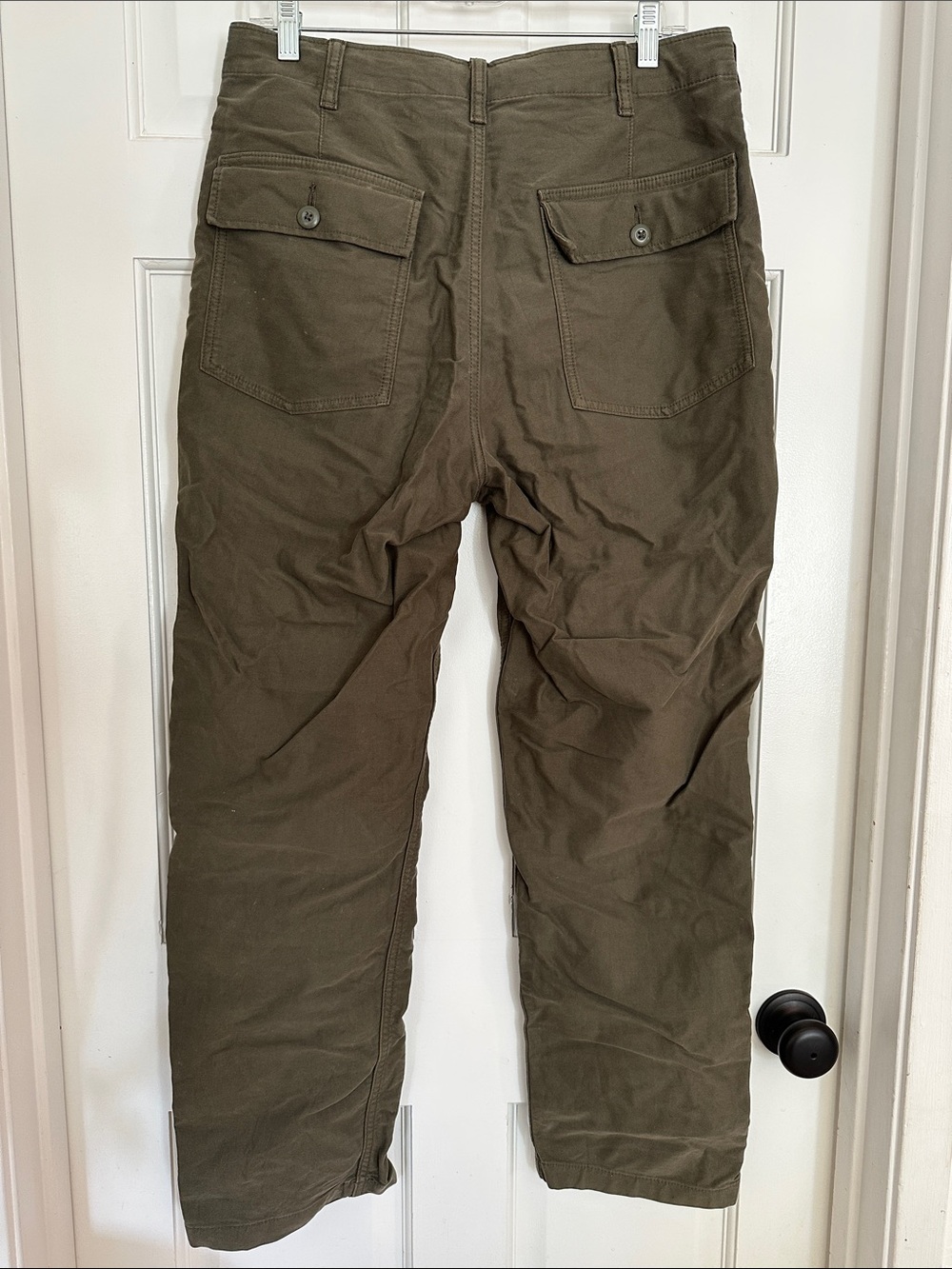 Uniqlo Utility Work Pants Olive Green Men’s Women’s Unisex - Picture 3 of 6